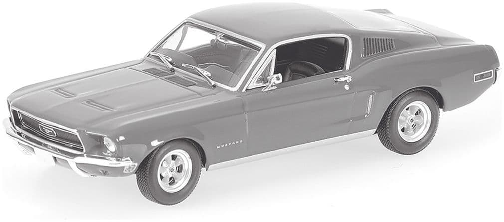 Minichamps 870 084124 Ford Mustang Fastback 2+2, 1968, White 1:87 Scale *PRE ORDER £22.94*