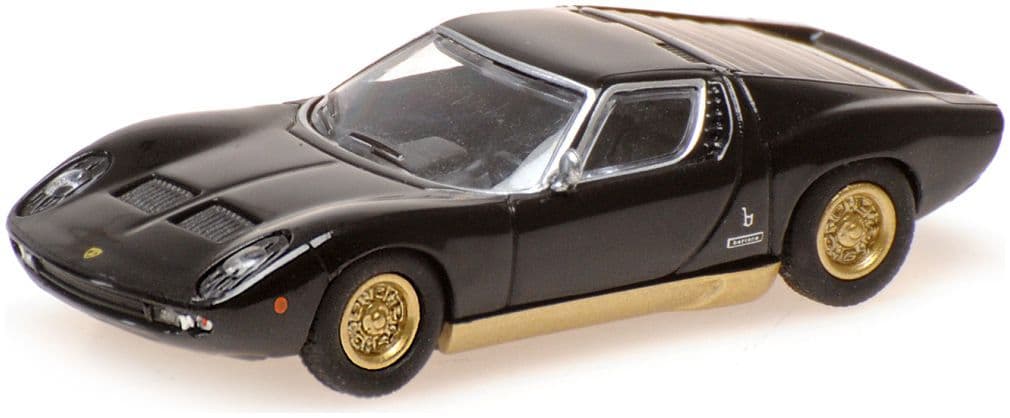 Minichamps 870 103024 Lamborghini Miura, 1966, Black 1:87 Scale *PRE ORDER £22.94*