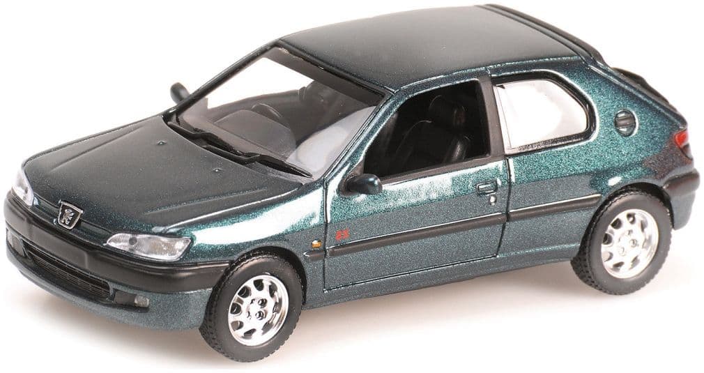Minichamps 870 112004 Peugeot 306 2-Door, 1998 Dark Green Metallic 1:87 Scale *PRE ORDER £22.94*