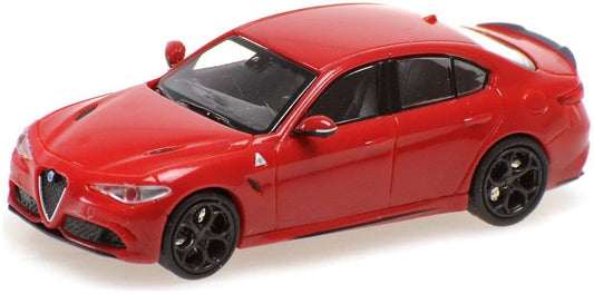 Minichamps 870 120105 Alfa Romeo Giulia Quadrifoglio 2017 Red 1:87 Scale *PRE ORDER £22.94*