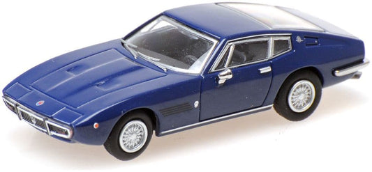 Minichamps 870 123021 Maserati Ghibli Coupe, 1969, Dark Blue 1:87 Scale *PRE ORDER £22.94*
