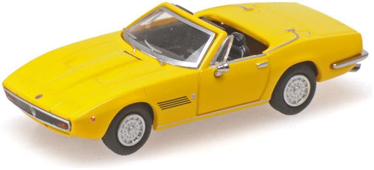 Minichamps 870 123031 Maserati Ghibli Spyder, 1969 -Yellow 1:87 Scale *PRE ORDER £22.94*