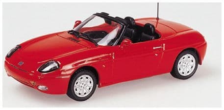Minichamps 870 124230 Fiat Barchetta, 1996, Red 1:87 Scale *PRE ORDER £22.94*