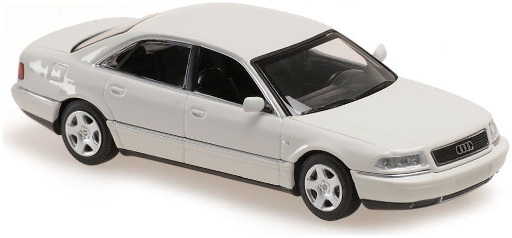 Minichamps 940 018801 Audi A8, 1999, White 1:43 Scale *PRE ORDER £33.99*