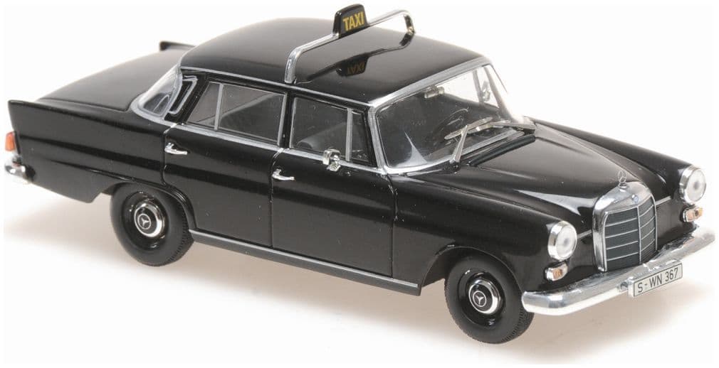 Minichamps 940 037295 Mercedes-Benz 200 (W 110), 1965, Taxi 1:43 Scale *PRE ORDER £33.99*