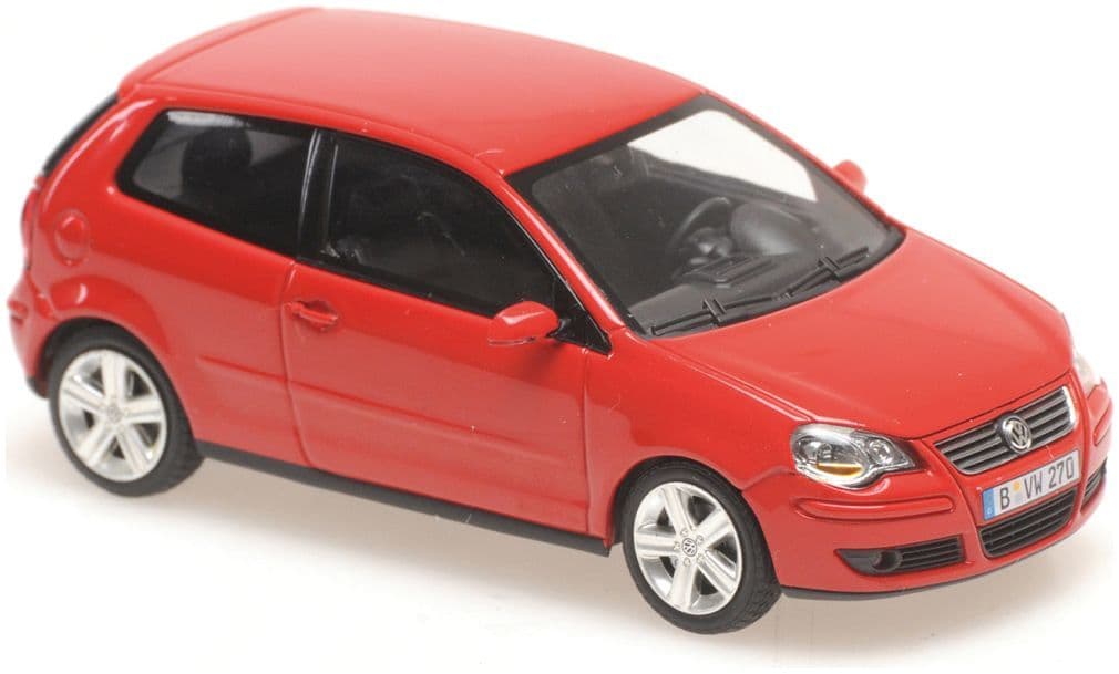 Minichamps 940 054401 Volkswagen Polo, 2005, Red 1:43 Scale *PRE ORDER £33.99*