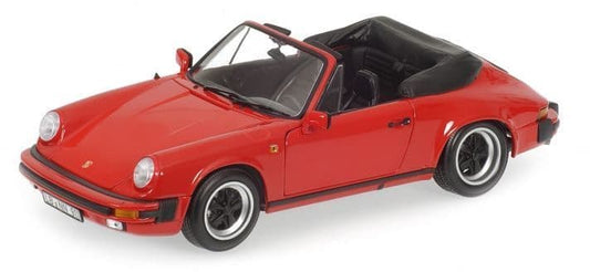 Minichamps 100 063030 Porsche 911 Carrera Cabriolet Red 1983 1/18 Scale *PRE ORDER £ 145.83*