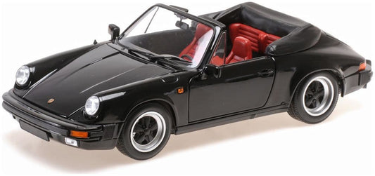 Minichamps 100 063035 Porsche 911 Carrera 3.2 Cabrio 1983 Black 1/18 Scale *PRE ORDER £ 145.83*