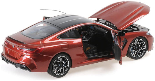 Minichamps 110 029020 BMW M8 Coupe Red Metallic 2020 with Openings 1/18 Scale PRE ORDER