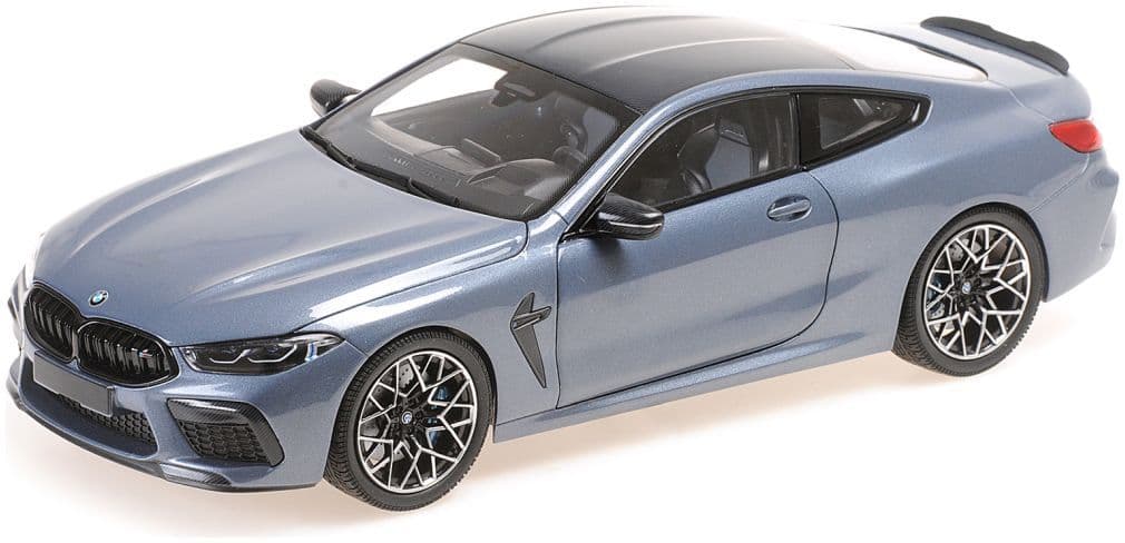 Minichamps 110 029024 BMW M8 Coupe Blue Metallic 2020 with Openings 1/18 Scale PRE ORDER