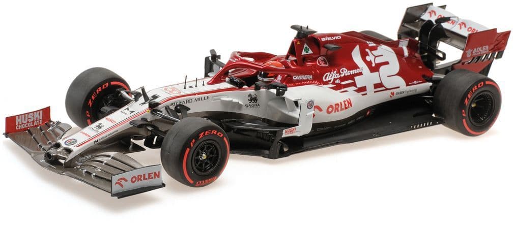 Minichamps 110 200207 Alfa Romeo Racing F1 C39 Kimi Raikkonen Syrian GP 2020 1/18 Scale