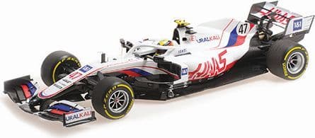 Minichamps 110 210147 Haas F1 Team VF-21 M.Schumacher Bahrain GP 2021 1/18 Scale