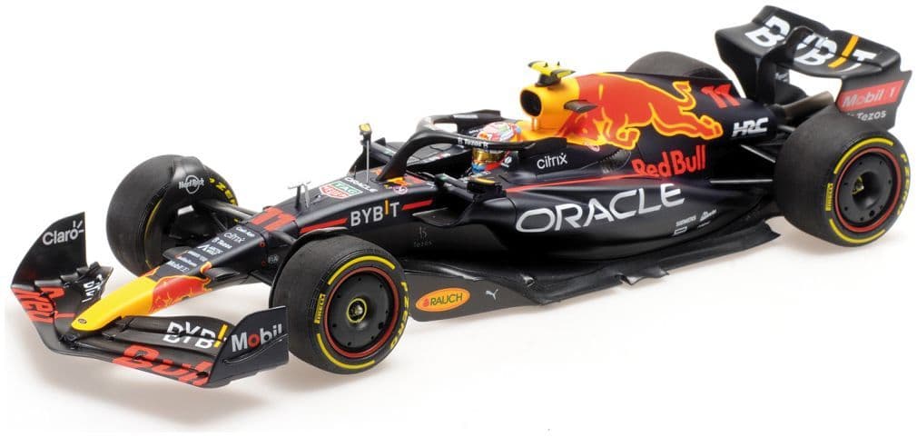 Minichamps 110 220511 Oracle Red Bull Racing RB18 Sergio Perez Miami GP 2022 1/18 Scale