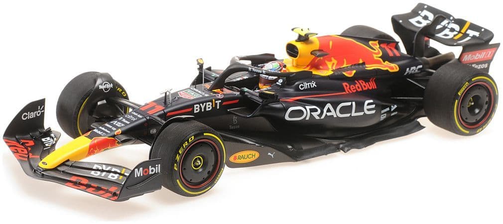 Minichamps 110 221711 Oracle Red Bull Racing RB18 Sergio Perez 1st Singapore GP 2022 1/18 Scale