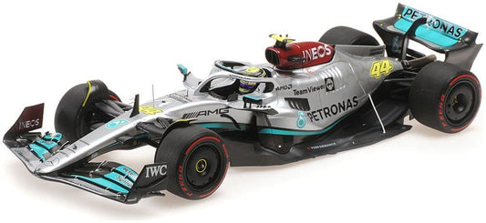 Minichamps 110 222144 Mercedes AMG Petronas F1 W13 E Performance Lewis Hamilton Brasilian GP 22