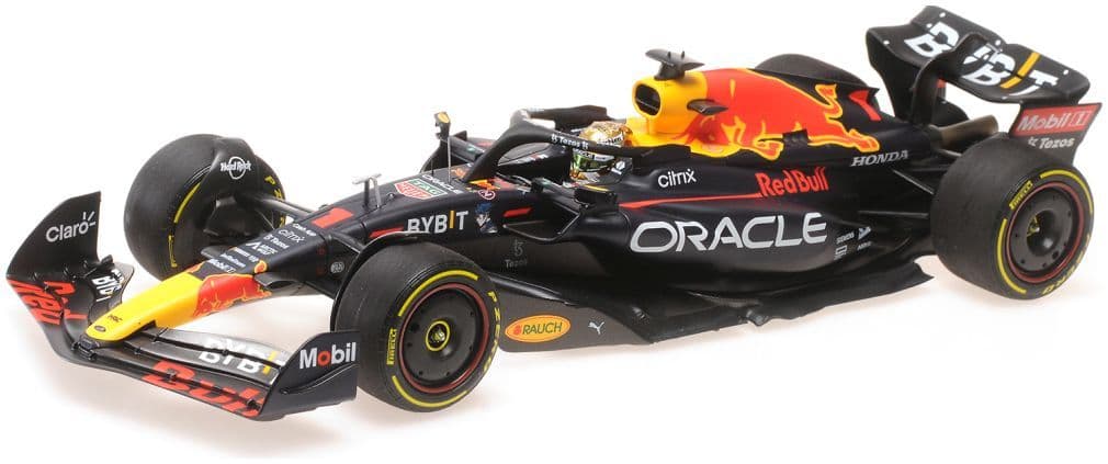 Minichamps 110 222201 Oracle Red Bull Racing RB18 Max Verstappen Winner Abu Dhabi GP 2022