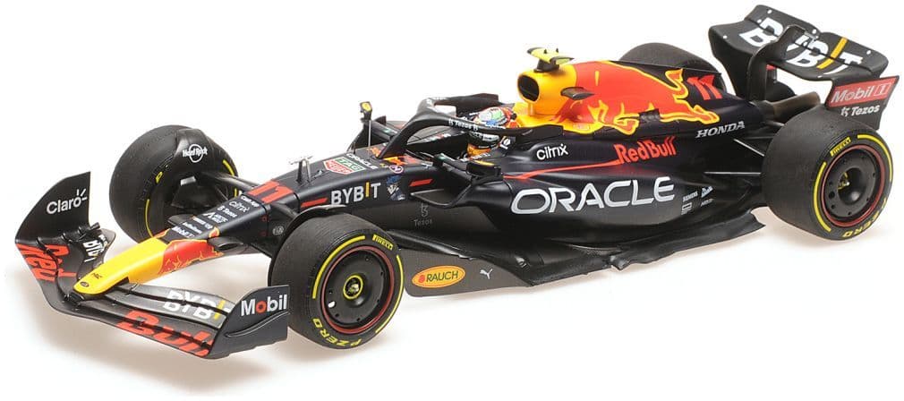 Minichamps 110 222211 Oracle Red Bull Racing RB18 Sergio Perez Abu Dhabi GP 2022 1/18 Scale