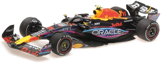 Minichamps 110 230511 Oracle Red Bull Racing RB19 Sergio Perez 2nd Miami GP 2023 1/18 Scale