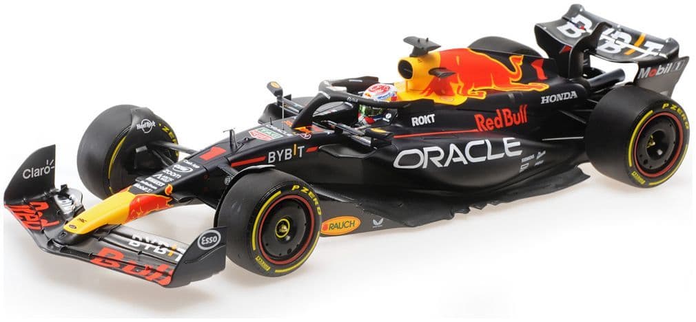 Minichamps 110 231501 Oracle Red Bull Racing RB19 M.Verstappen 1st ITA 2023 1/18 Scale
