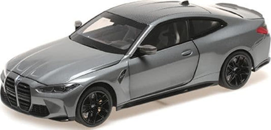 Minichamps 113 020124 BMW M4 2020 Grey Metallic (Opening Parts) 1/18 Scale *PRE ORDER £ 204.16*