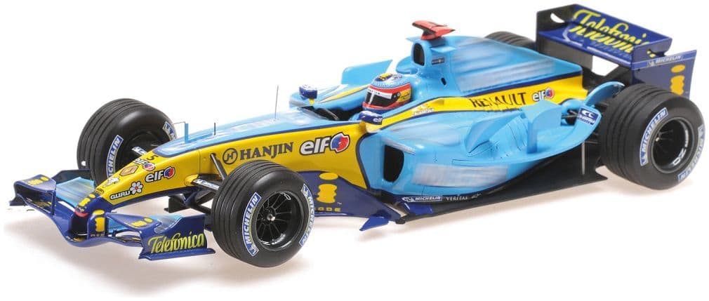 Minichamps 117 050405 Renault F1 Team R25 Fernando Alonso Winner San Marino GP 2005 1/18 Scale