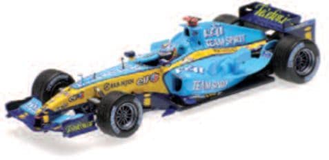 Minichamps 117 051705 Renault F1 Team R25 Fernando Alonso 3rd Place Brazil GP 2005 WC 1/18
