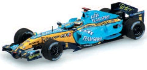 Minichamps 117 061801 Renault F1 Team R26 Fernando Alonso Brazil GP 2006 World Champion 1/18