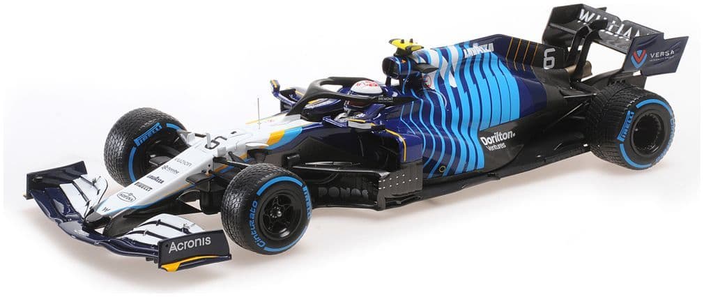 Minichamps 117 211306 Williams Racing Mercedes FW43B Nicholas Latifi Belgian GP 2021 1/18 Scale