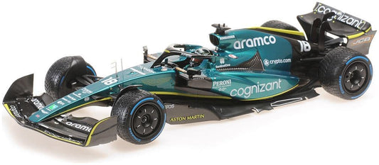 Minichamps 117 220118 Aston Martin Aramco Cognizant AMR22 Lance Stroll Bahrain GP 2022 1/18