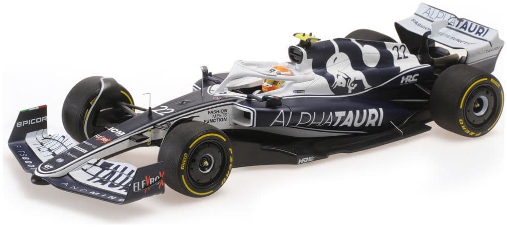 Minichamps 117 220122 Scuderia Alphatauri AT03 Yuki Tsunoda Bahrain GP 2022 1/18 Scale PRE ORDER