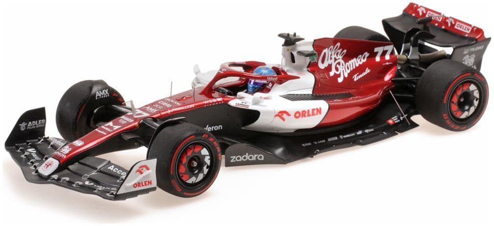Minichamps 117 220177 Alfa Romeo F1 Team Orlen C42 Valtteri Bottas Bahrain GP 2022 1/18 Scale
