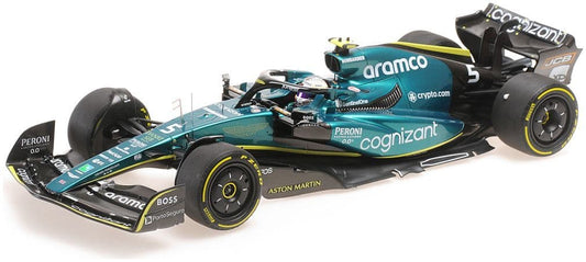 Minichamps 117 222205 Aston Martin Aramco Cognizant F1 AMR22 S. Vettel Last Race Abu Dhabi GP 22