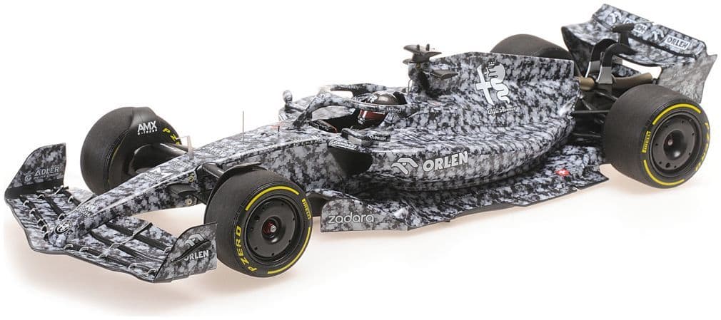 Minichamps 117 229924 Alfa Romeo F1 Team Orlen C42 Guanyu Zhou Testing Barcelona 2022 1/18 Scale