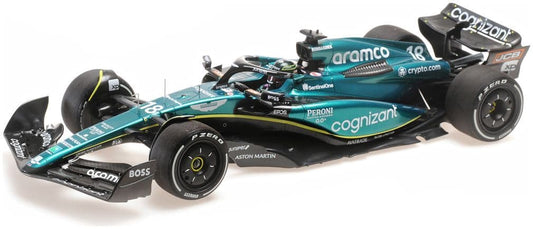Minichamps 117 230118 Aston Martin Aramco Cognizant F1 AMR23 Lance Stroll 2023 1/18 Scale