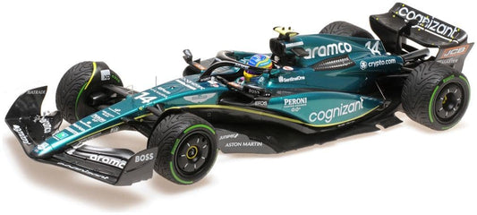 Minichamps 117 230714 Aston Martin AMR23 Fernando Alonso 2nd Monaco 2023 1/18 Scale PRE ORDER