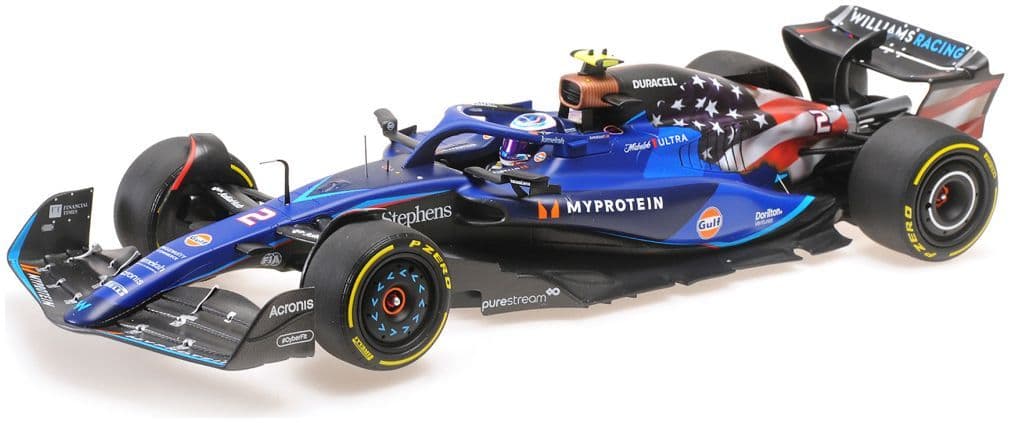 Minichamps 117 231902 Williams Racing FW45 Logan Sargeant Austin GP 2023 1/18 Scale PRE ORDER