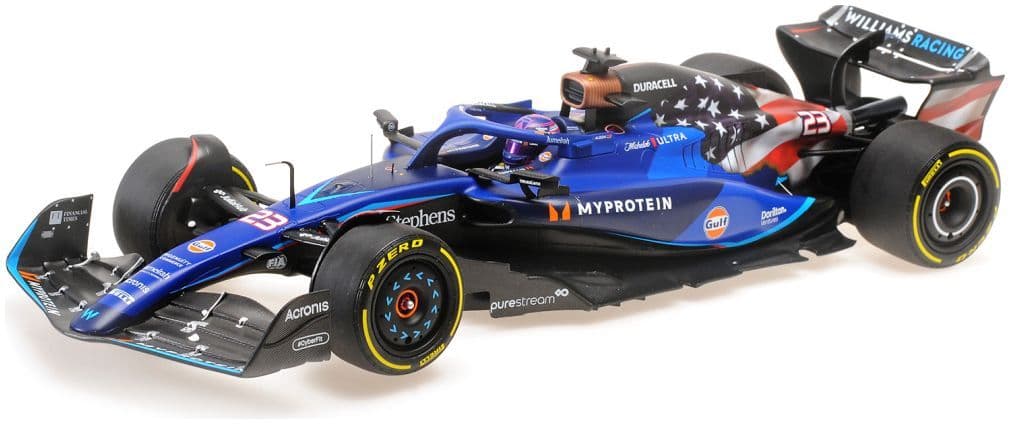 Minichamps 117 231923 Williams Racing FW45 Alex Albon Austin GP 2023 1/18 Scale PRE ORDER