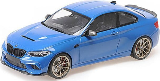 Minichamps 155 021027 BMW M2 CS 2020 Blue Metallic w/Gold Wheels (Sealed Body) 1/18 Scale