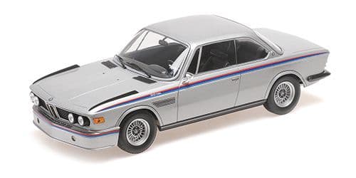 Minichamps 155 028135 BMW 3.0 CSL 1973 Silver (Sealed Body) 1/18 Scale