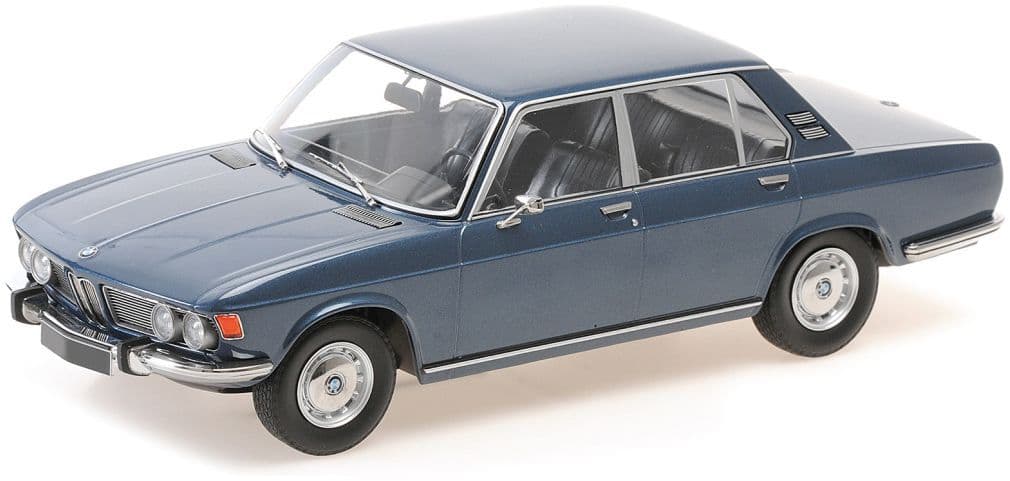 Minichamps 155 029200 BMW 2500 Blue Metallic 1968 1/18 Scale *PRE ORDER £ 124.99*