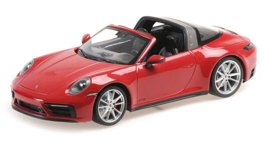 Minichamps 155 061062 Porsche 911 (992)?Targa 4 GTS Red 2021 1/18 Scale