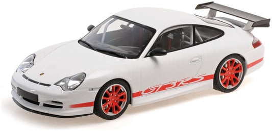 Minichamps 155 062020 Porsche 911 GT3 RS 2002 White W/Red Stripes (Sealed Body) 1/18 PRE ORDER