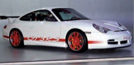 Minichamps 155 062021 Porsche 911 GT3 RS 2002 White W/Blue Stripes (Sealed Body) 1/18 PRE ORDER