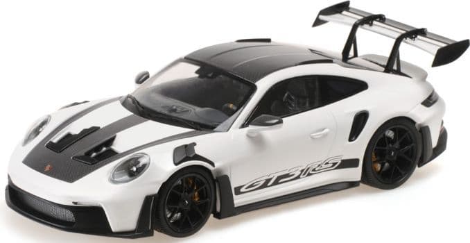 Minichamps 155 062230 Porsche 911 (992) GT3 RS 2023 White w/Black Wheels (No Opening Parts) 1/18