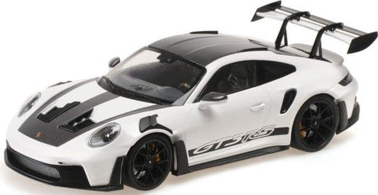 Minichamps 155 062230 Porsche 911 (992) GT3 RS 2023 White w/Black Wheels (No Opening Parts) 1/18