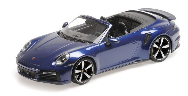 Minichamps 155 069081 Porsche 911 (992) Turbo S Cabriolet 2020 Blue Metallic 1/18 PRE ORDER