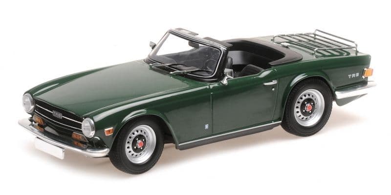 Minichamps 155 132036 Triumph TR6 1969 Dark Green (LHD) 1/18 Scale *PRE ORDER £ 124.99*