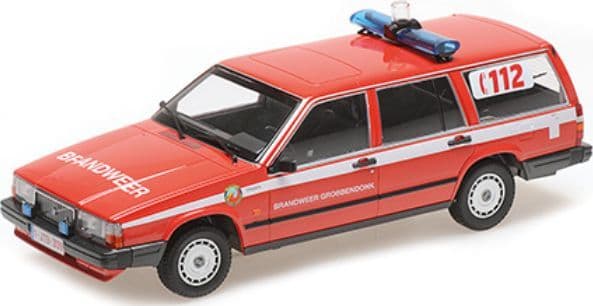 Minichamps 155 171795 Volvo 740 GL Break 1986 Brandweer Grobbendonk (Sealed Body) 1/18