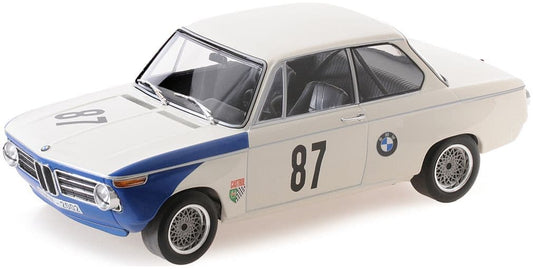 Minichamps 155 692787 BMW 2002 Tik BMW AG Hubert Hahne Grand Prix Brno 1969 1/18 Scale