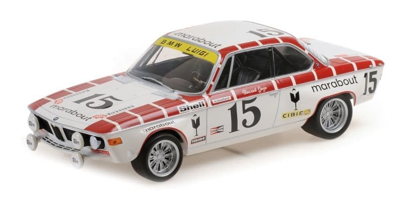 Minichamps 155 722715 BMW 2800 Cs ? Racing Team Marabout ? Gaye /Braillard, 24H Spa